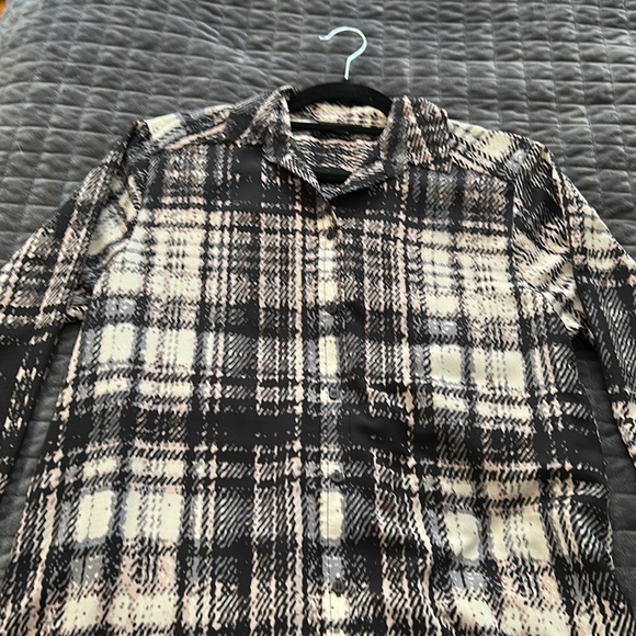 Multi coloured, fun patterned long sleeve button up - Picture 2 of 3